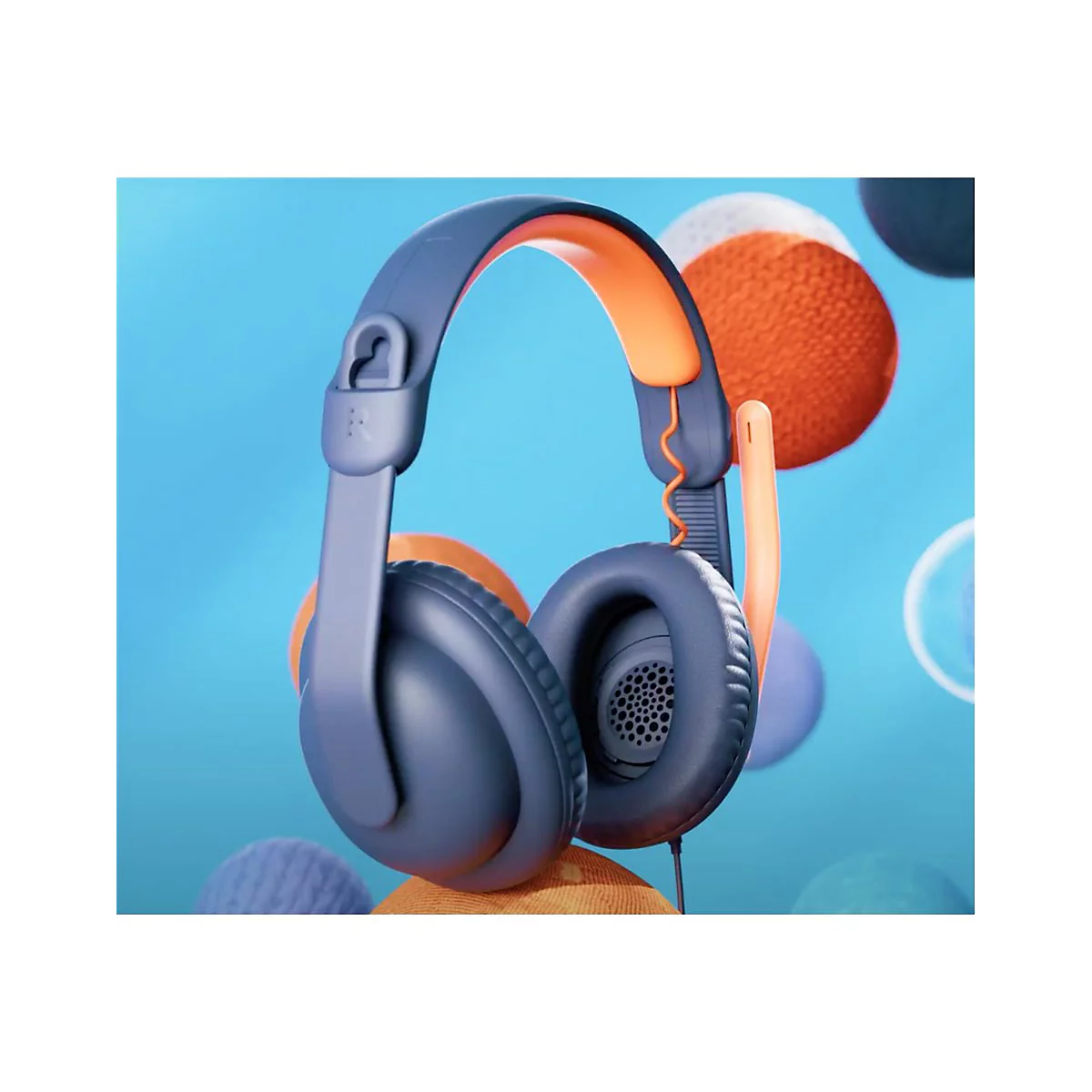 Logitech Zone Learn Wired Over-Ear Headset for Learners, USB-C - Kopfhörer mit Mikrofon - ohrumschließend - Ersatz - kabelgebunden - USB-C
