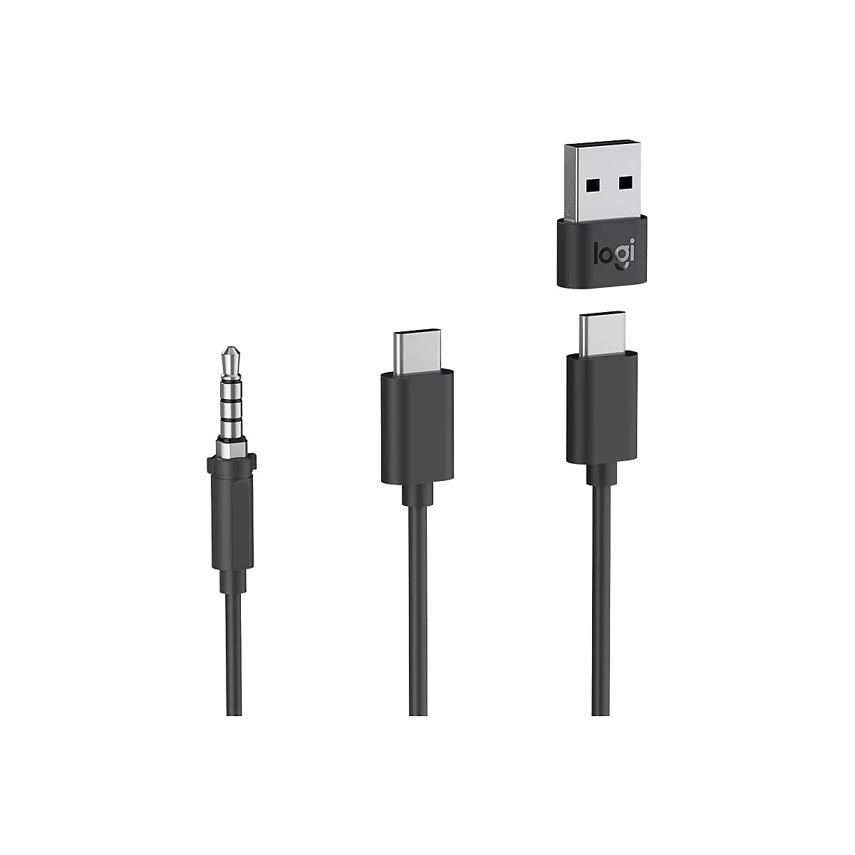 Nahaufnahme von Anschlüssen, darunter USB-A, USB-C und 3,5-mm-Klinke.