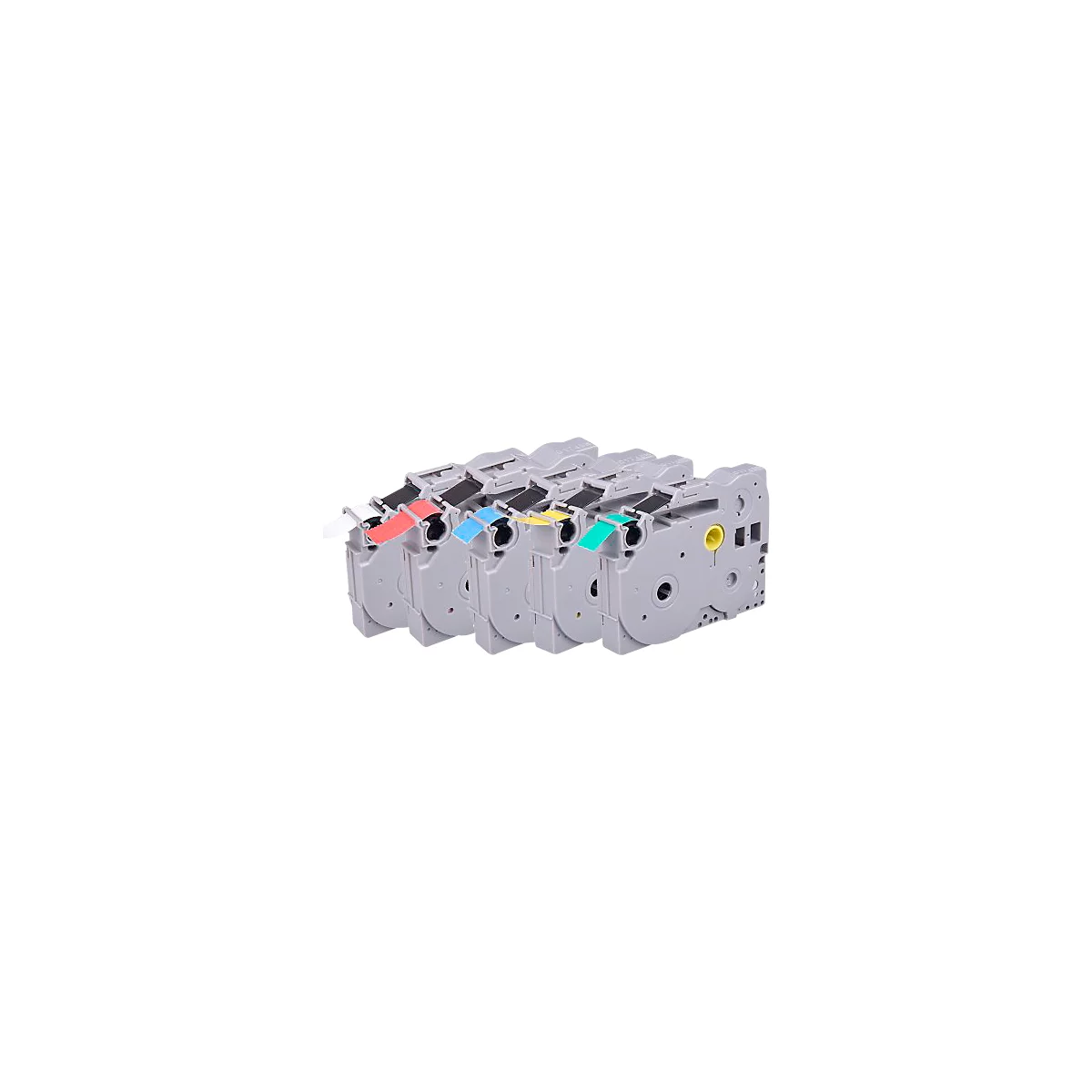 Lot de 5 rubans de lettrage compatibles avec le ruban de lettrage Brother TZe-231/431/531/631/731, noir, L 8 m x l 12 mm