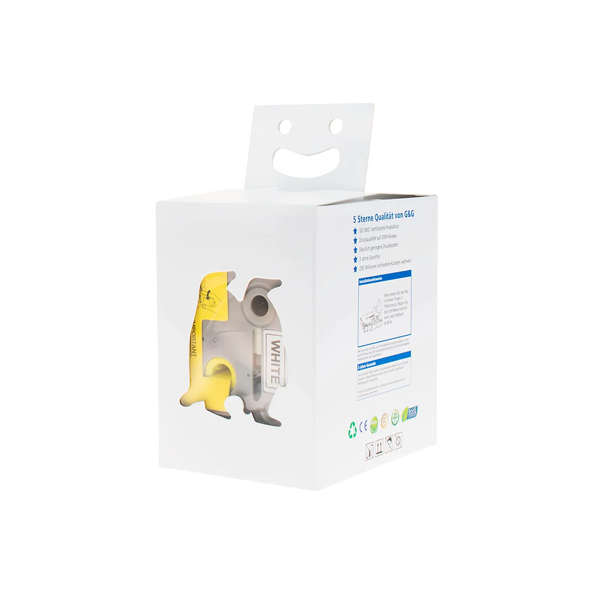 Lot de 5 rubans de lettrage compatibles avec le ruban de lettrage Brother TZe-231/431/531/631/731, noir, L 8 m x l 12 mm