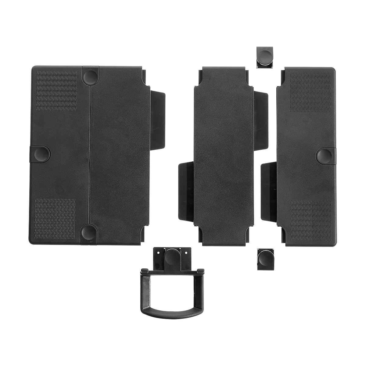Lot de plateaux d’extension, pour bras de téléphone, anthracite