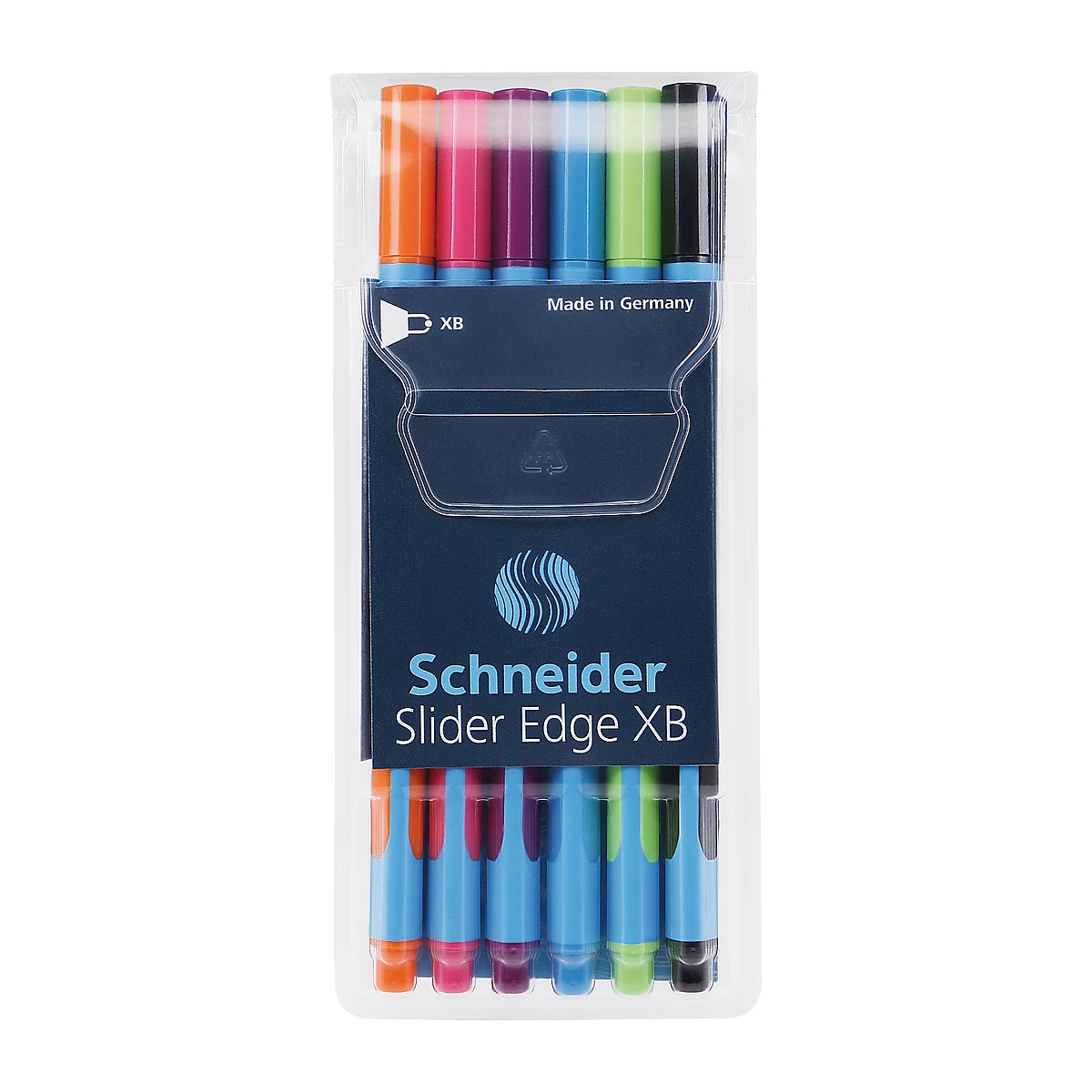 SCHNEIDER Stylos-bille Slider Edge XB Etui chevalet 8 couleurs