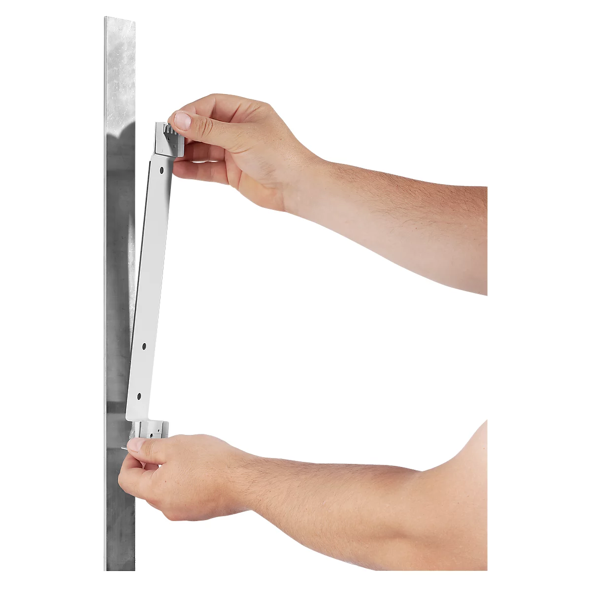 Lot de supports muraux magnétiques VARIO WALL, avec 5 pochettes pour système de présentation, noir