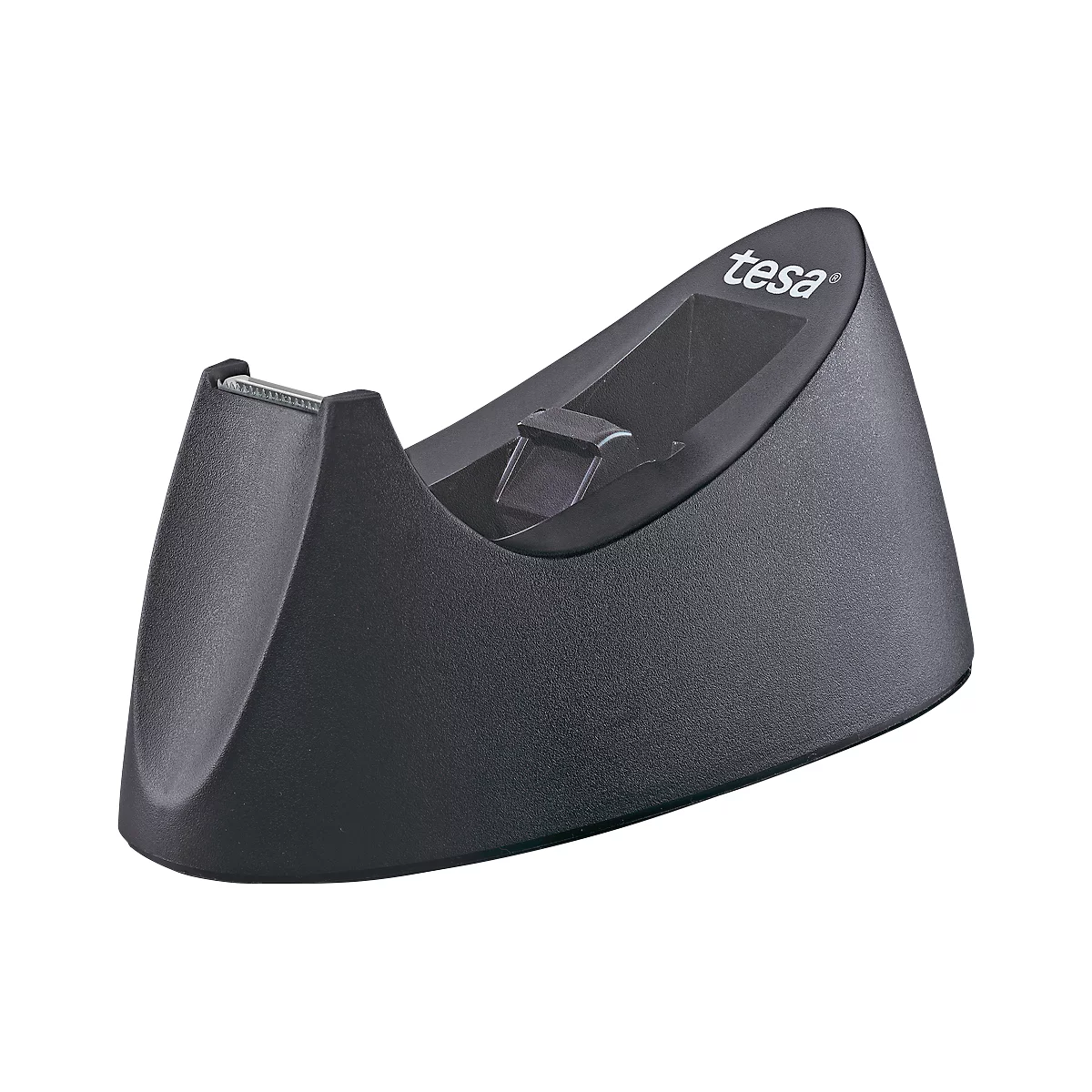 Lot éco dérouleur de table Easy Cut® CURVE tesa + 1 bobine tesafilm®, convient à toutes les bobines jusqu'à 19 mm de large