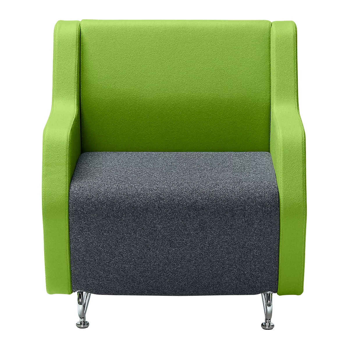 Lounge FORUM eenzit met lage rugleuning en armleuningen