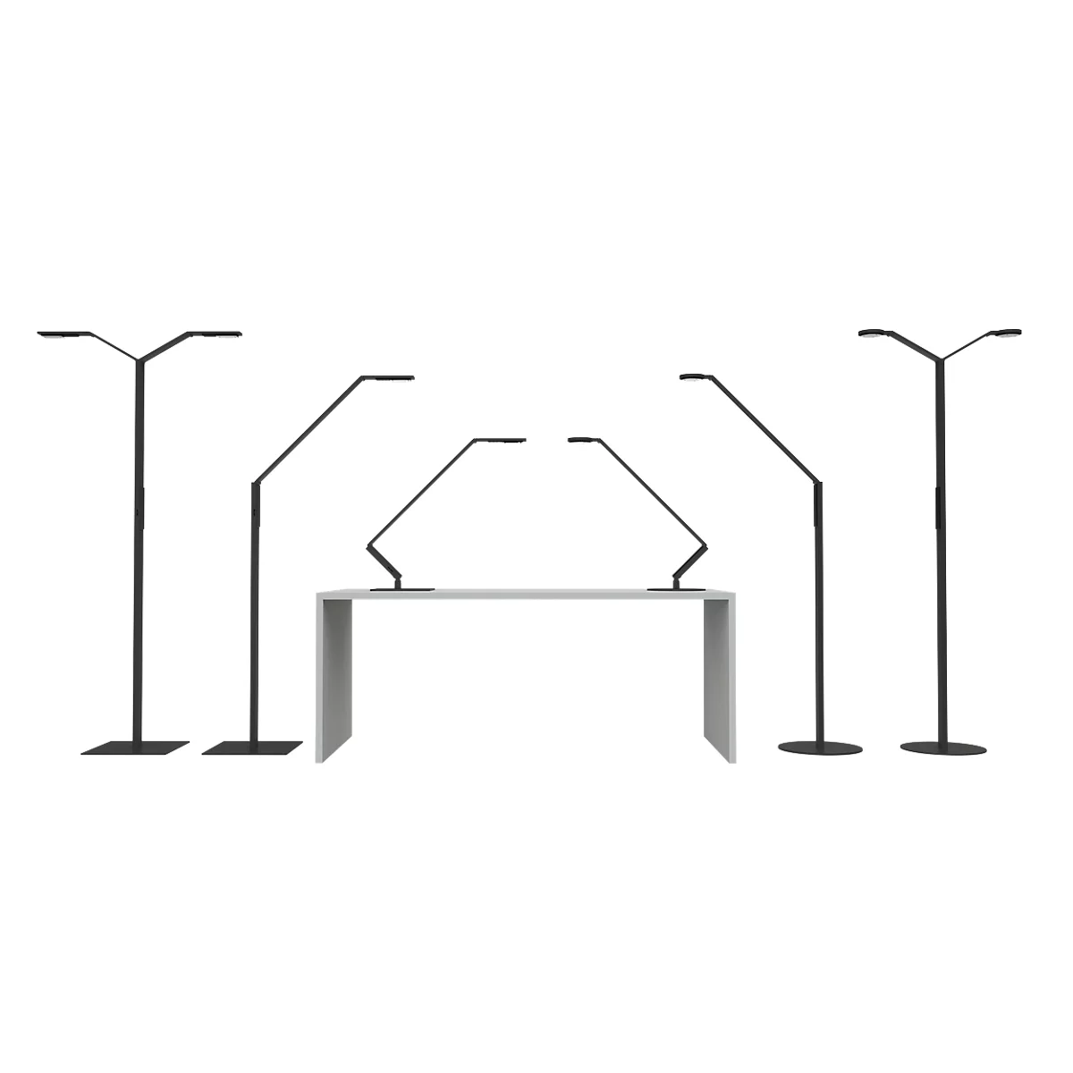 LUCTRA® bureaulamp Linear Table, zwart