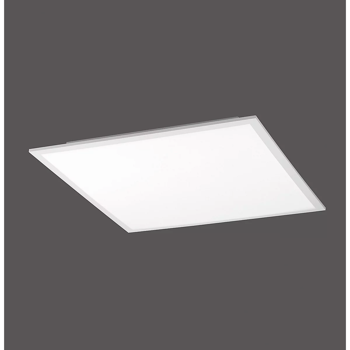 Luminaire apparent à LED Flat, L 450 x l 450 x H 56 mm, 28/2400 watts/lumen