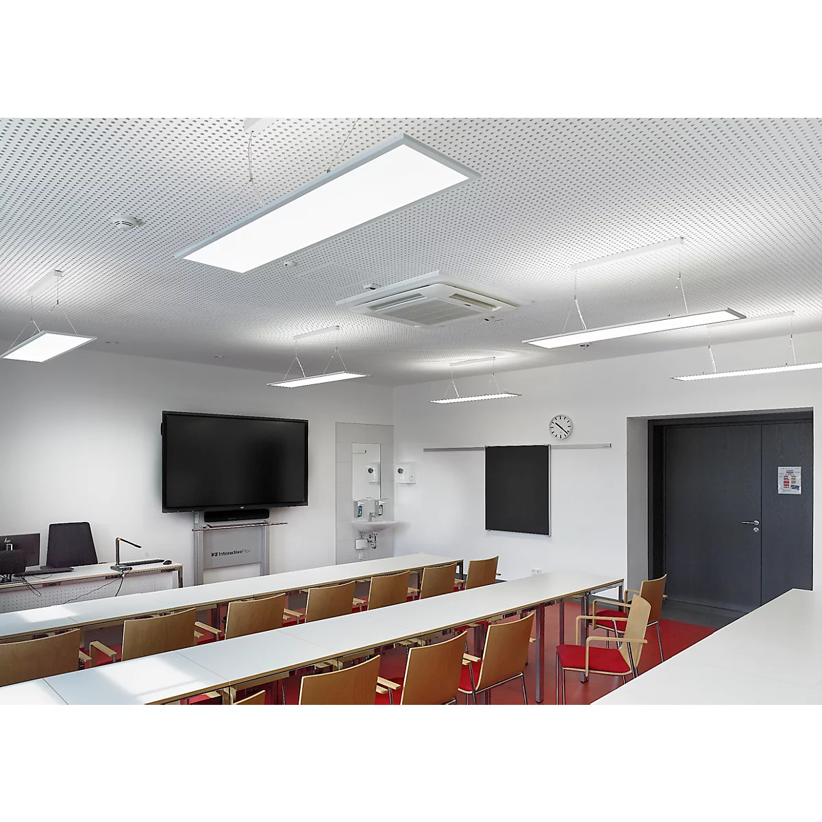 Luminaire suspendu LED FRISCH-Licht, réglable en hauteur, 6400-8200 lm, 4000 K, diverses variantes