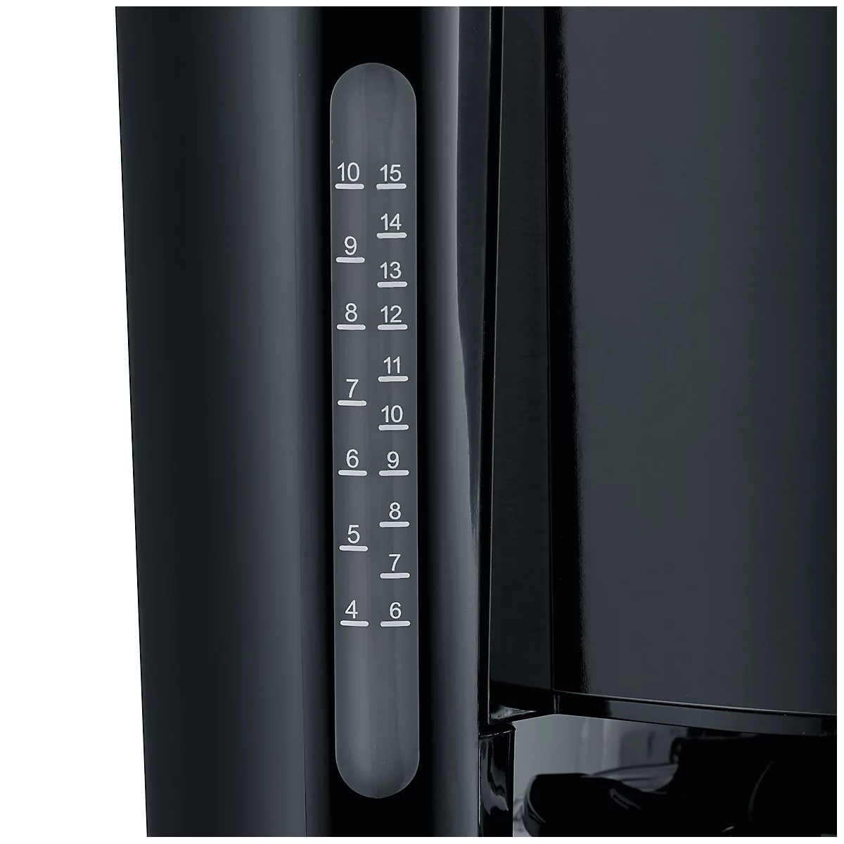 Machine à café Severin KA 4815, 1000 W, pour jusqu'à 10 tasses, arrêt automatique, système anti-gouttes, indicateur de niveau d'eau, avec verseuse en verre, noir