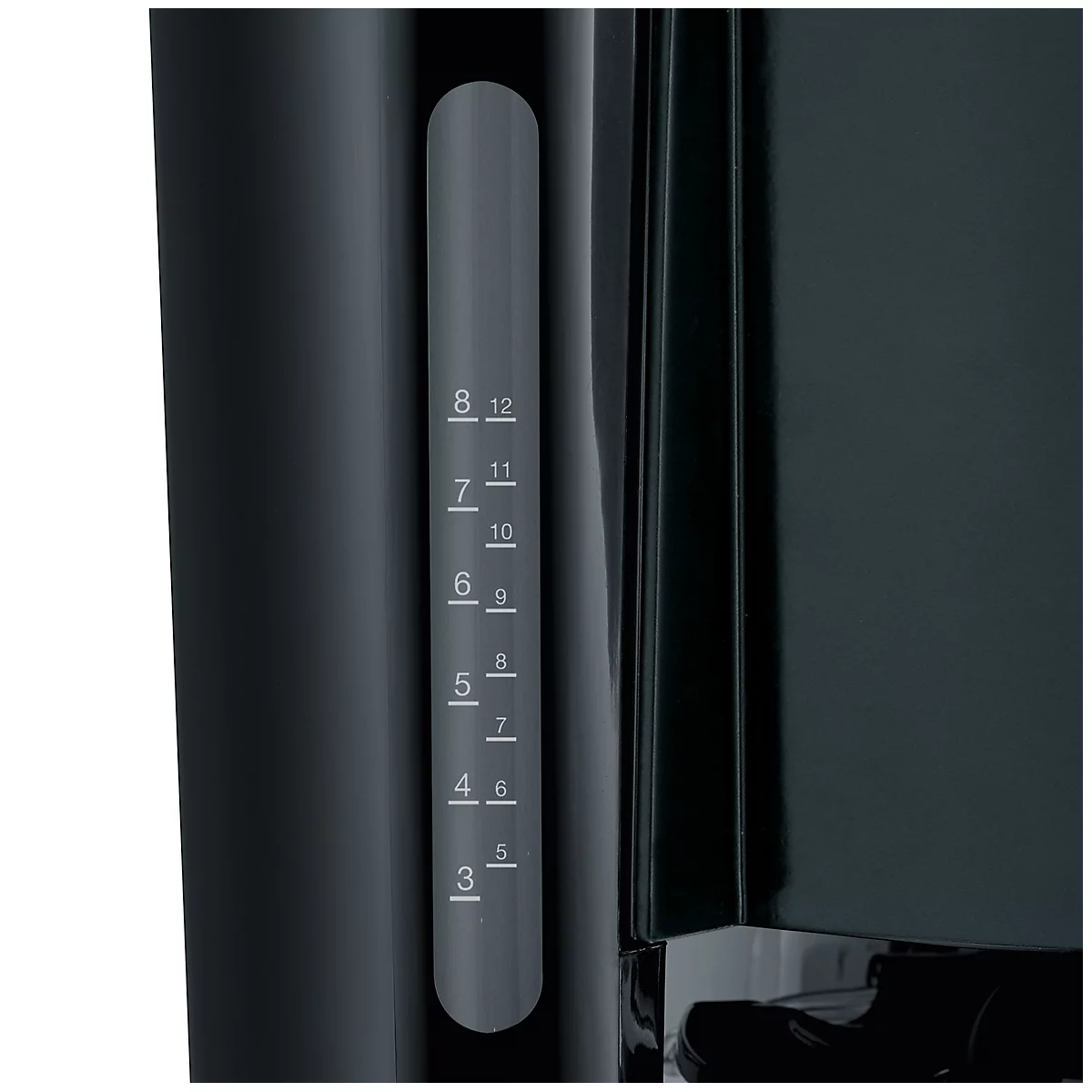 Machine à café Severin KA 4835, 1000 W, pour jusqu'à 8 tasses, arrêt automatique, système anti-gouttes, indicateur de niveau d'eau, avec verseuse en inox, noir