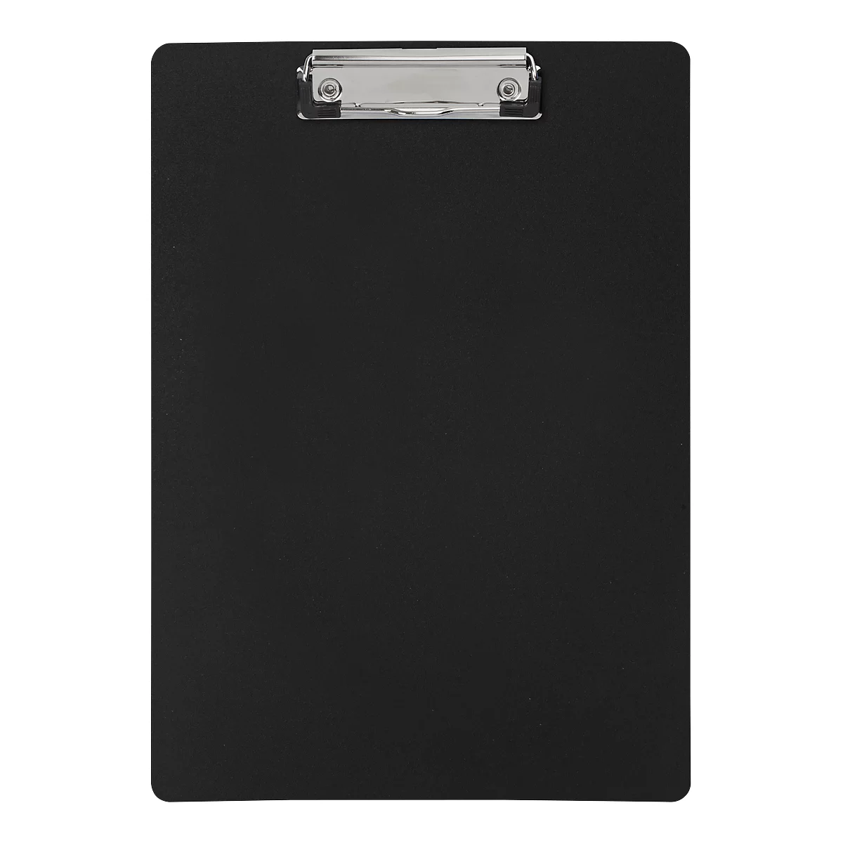 Mâchoires pour porte-bloc, A4, largeur de serrage 8 mm, pince sur le petit côté, incassable, polypropylène, noir