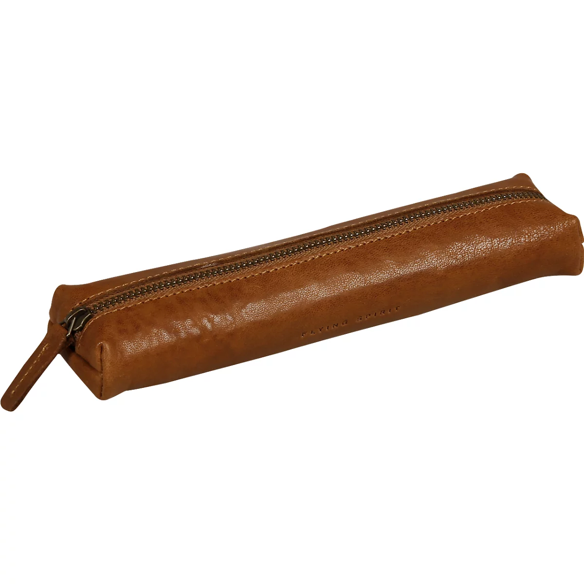 Mäppchen Clairefontaine Flying Spirit, 190 x 25 mm, Leder, cognac