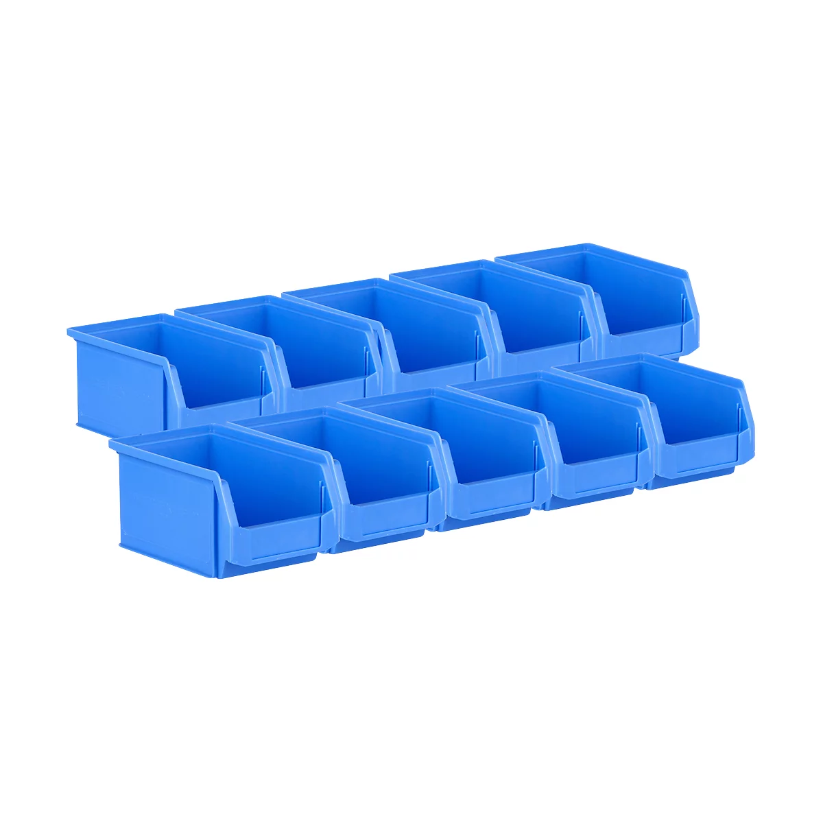 Magazijnbak LF 221 SSI Schäfer - polypropeen - L 234 x B 150 x H 122 mm - 2,7 l - blauw - 10 stuks