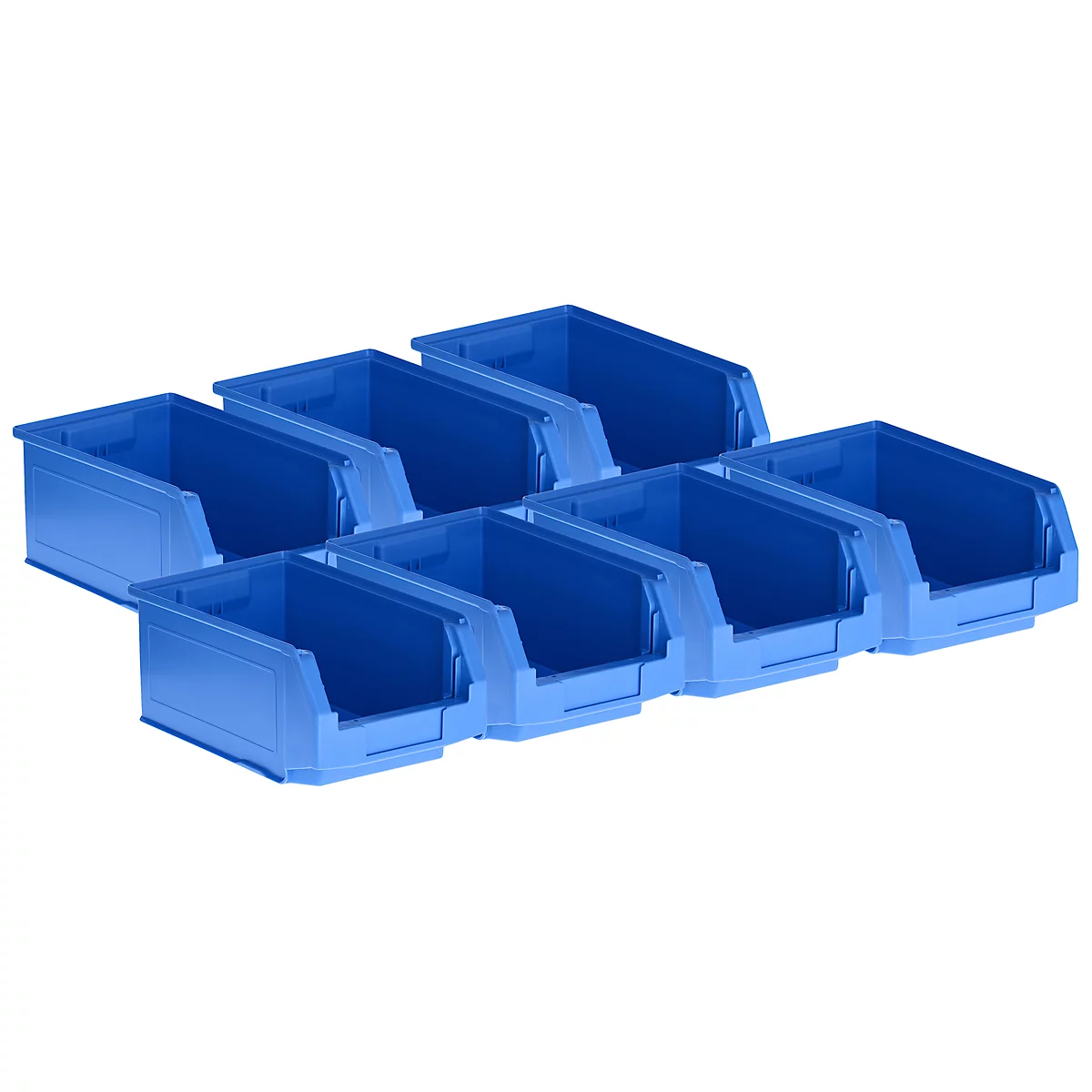Magazijnbak LF 321 SSI Schäfer - polypropeen - L 350 x B 220 x H 145 mm - 7,5 l - blauw - voordeelset: 7 stuks