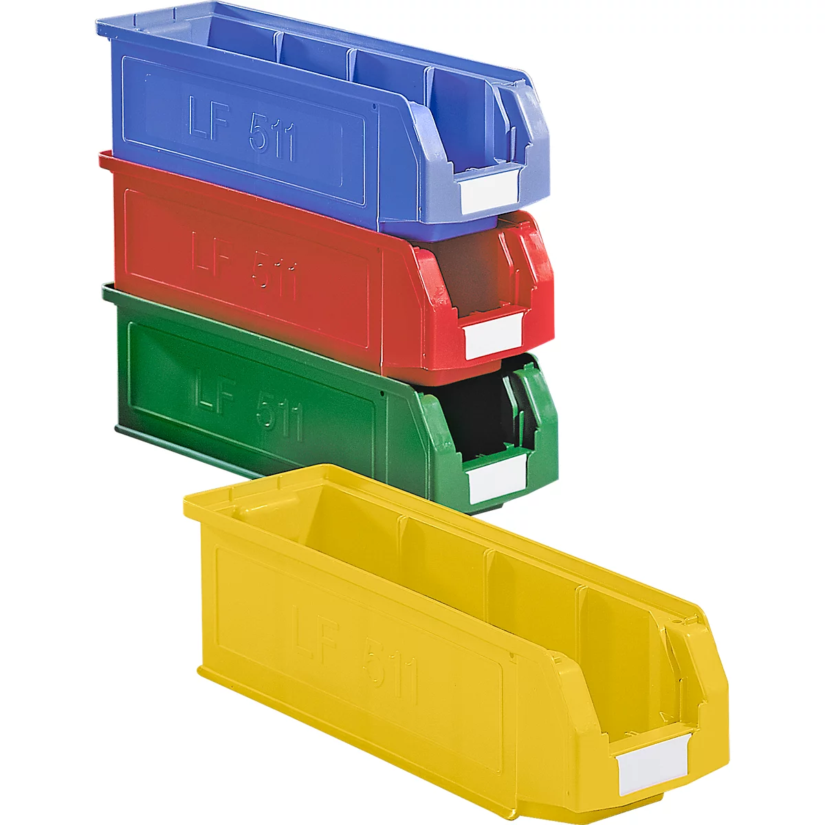 Magazijnbak LF 511 SSI Schäfer - polypropeen - L 500 x B 156 x H 143 mm - 7,6 l - geel