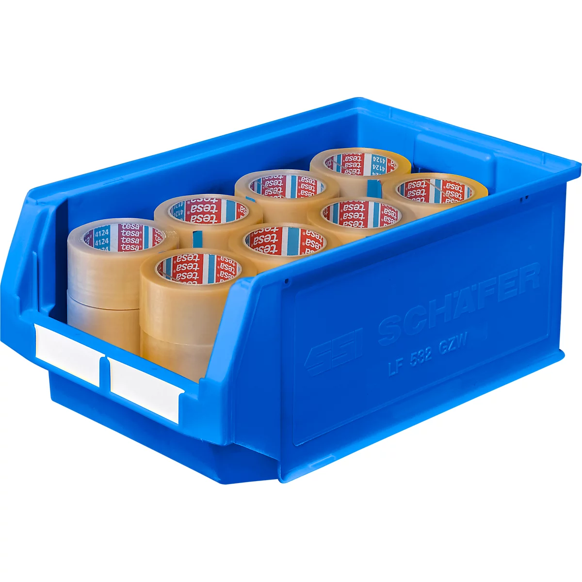 Magazijnbak LF 532 SSI Schäfer - polypropeen - L 500 x B 312 x H 200 mm - 23,5 l - blauw
