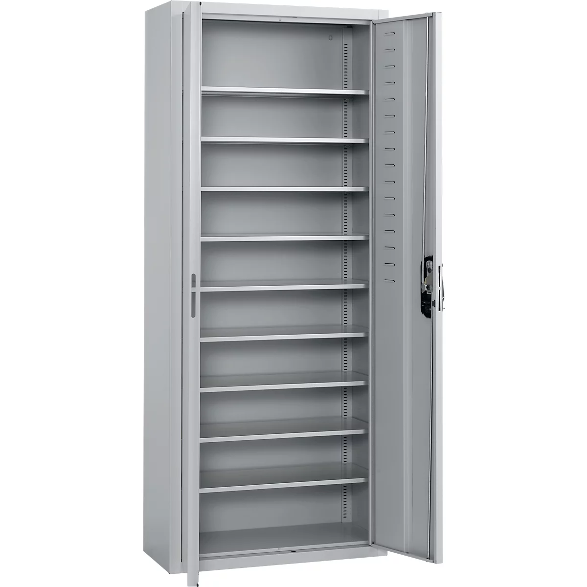 Magazinschrank, inkl. 28 Lager-Fix-Kasten, hellsilber