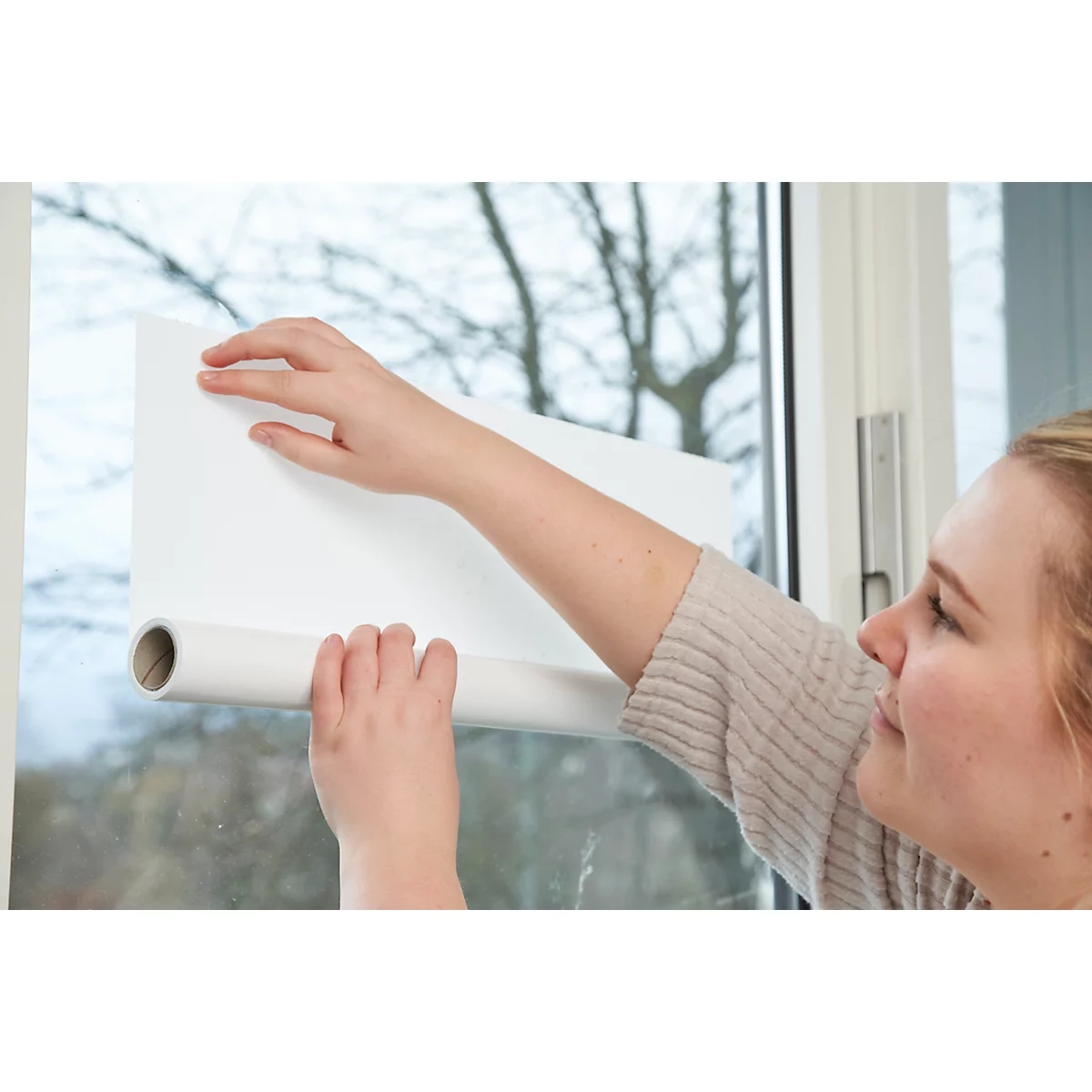 Magic Charts Legamaster, para pizarras blancas, en blanco, autoadhesivo y rotulable, incl. marcador de pizarra, An 600 x Al 800 mm, 100 % reciclable, polipropileno, blanco, 25 hojas