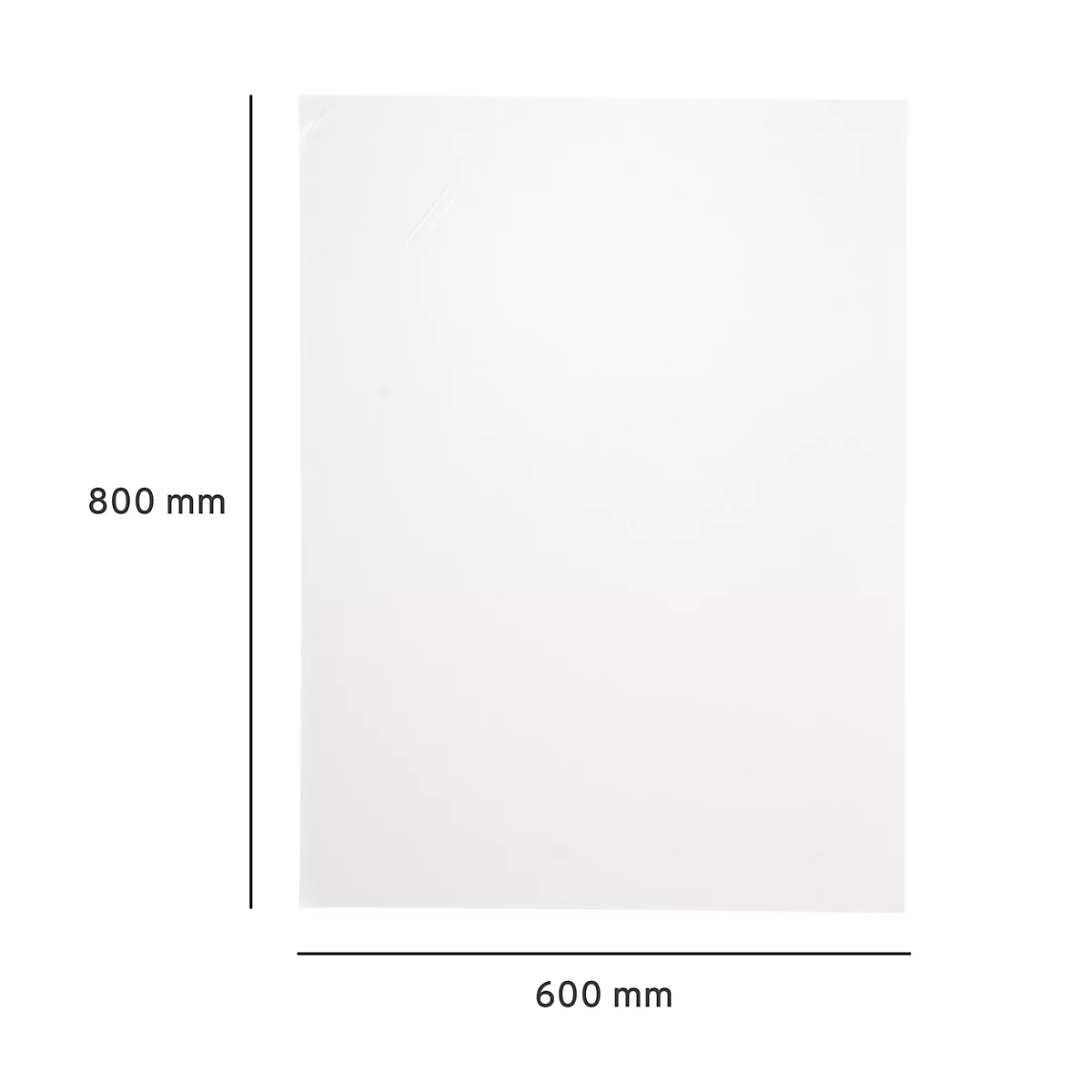 Magic Charts Legamaster, pour tableaux blancs, vierges, autocollants &amp; inscriptibles, marqueur pour tableau inclus, L 600 x H 800 mm, 100 % recyclable, polypropylène, blanc, 25 feuilles