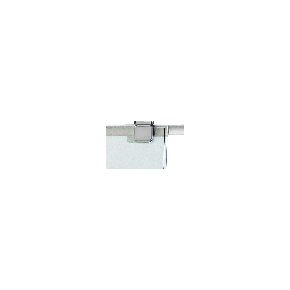 Magneet-clips, voor presenter-systeem, lichtgrijs