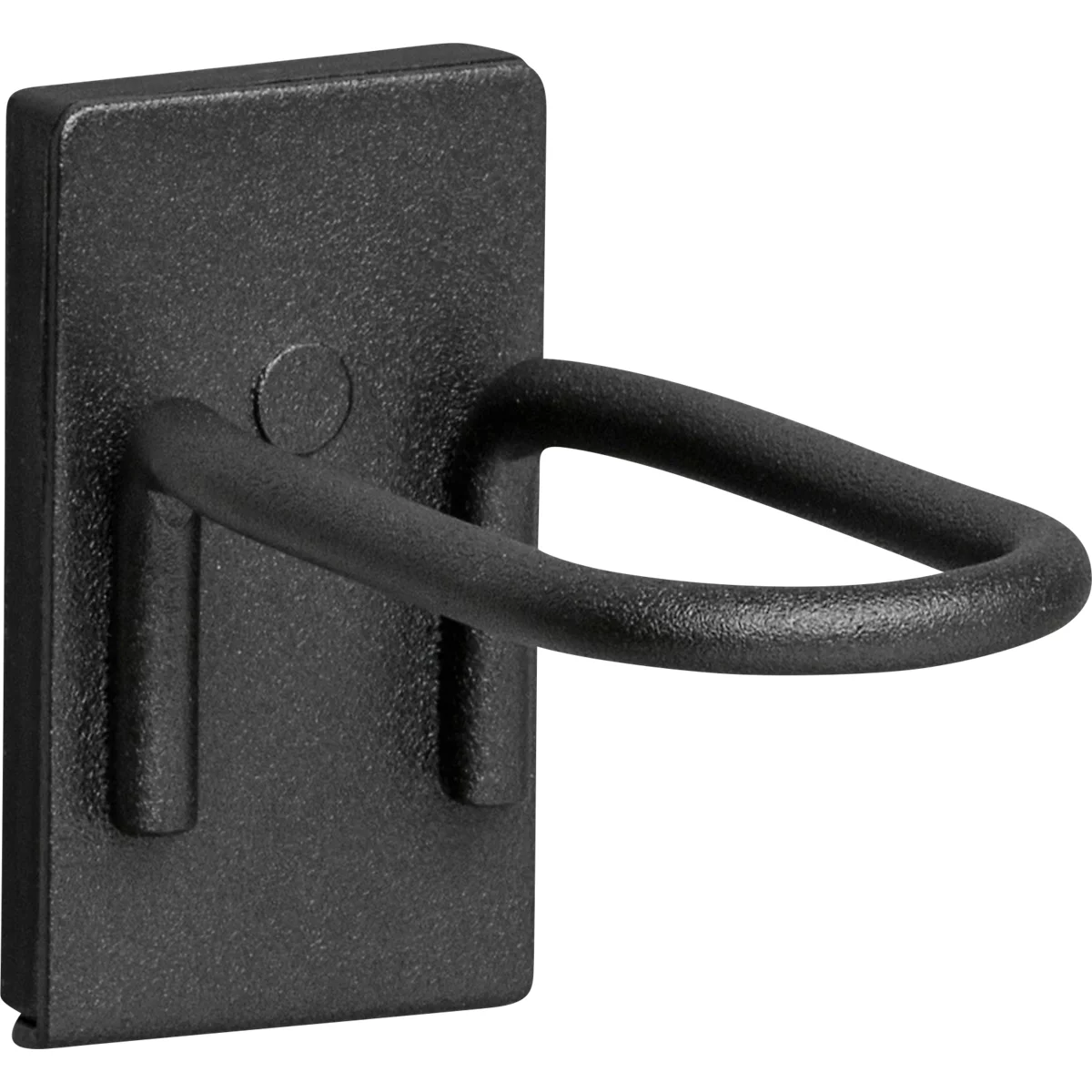 Magneethouder WFI, ronde beugelvorm, tot 7,5 kg, L 70 x B 25 mm, staal, zwart, 2 stuks