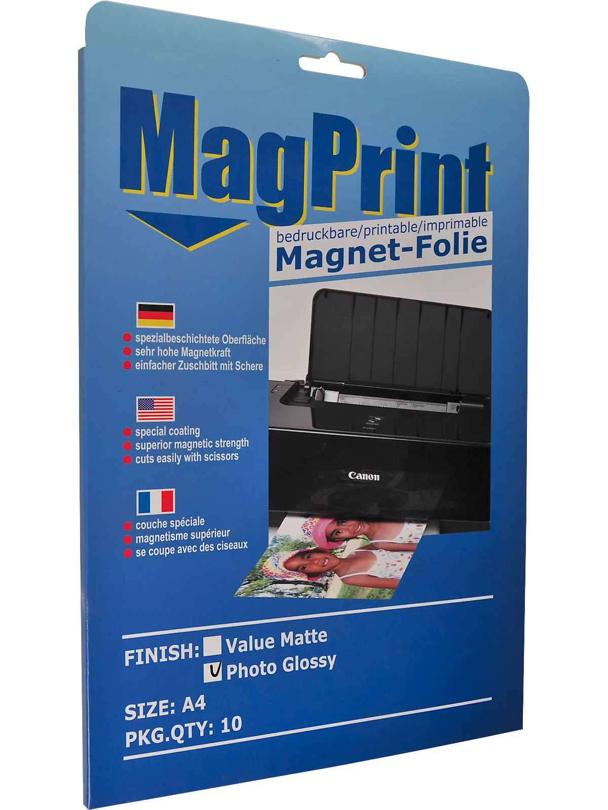 Magnetfolie, Vinyl-Glossy