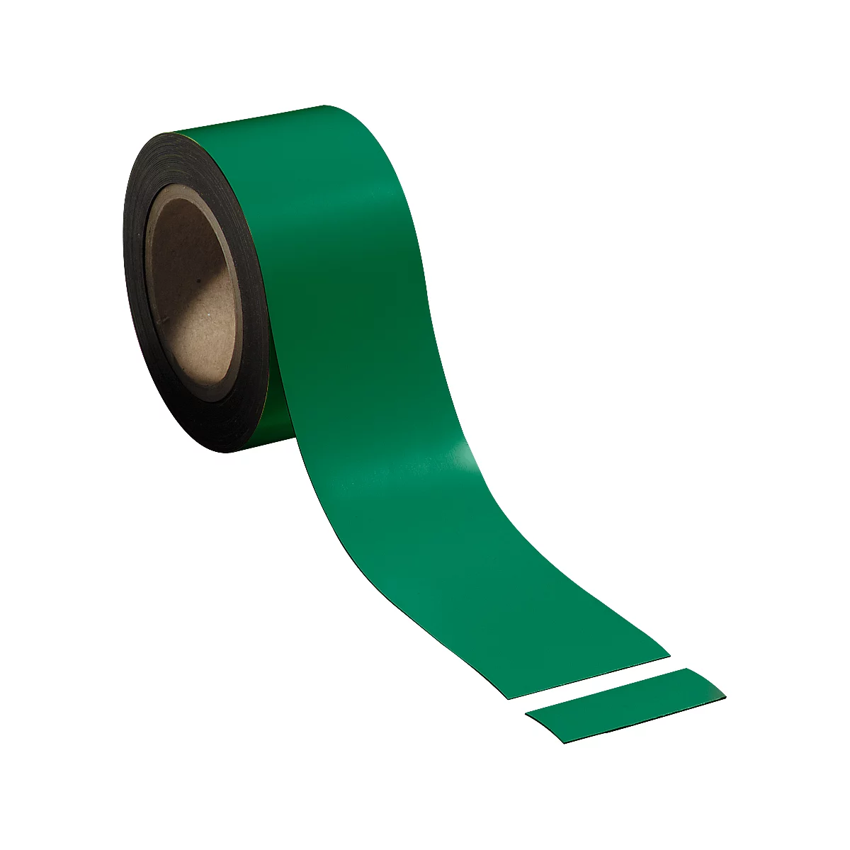 Green tape, partially unrolled.