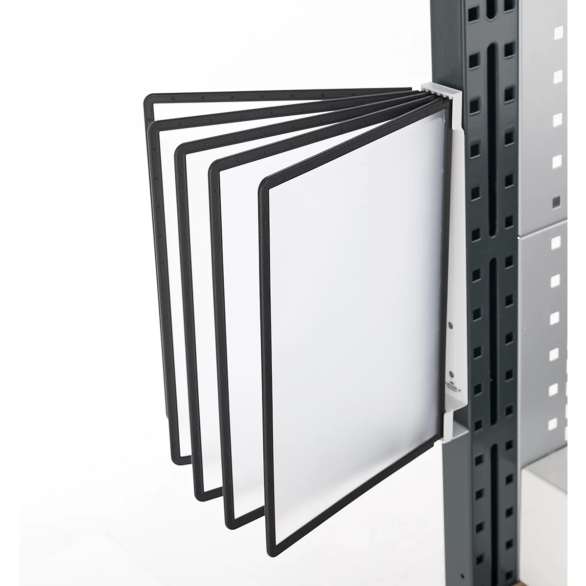 Magnetische wandhouder set VARIO WALL, incl. 5 zichtvensters, zwart