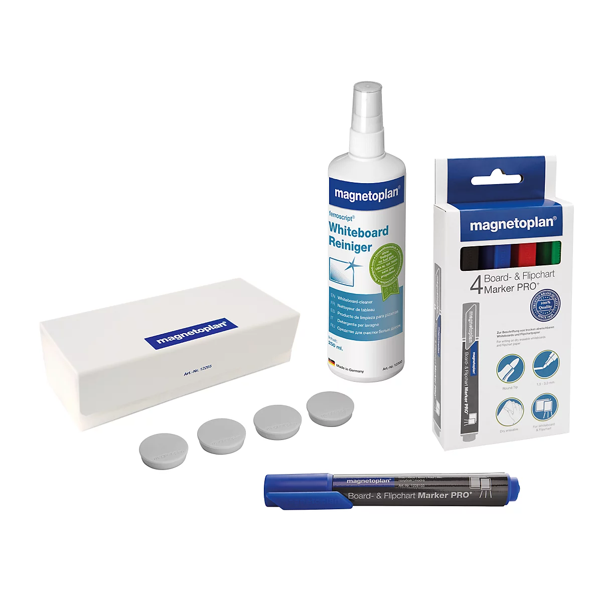 magnetoplan® Universal-Zubehör-Set mini, f. Whiteboards, 10-teilig