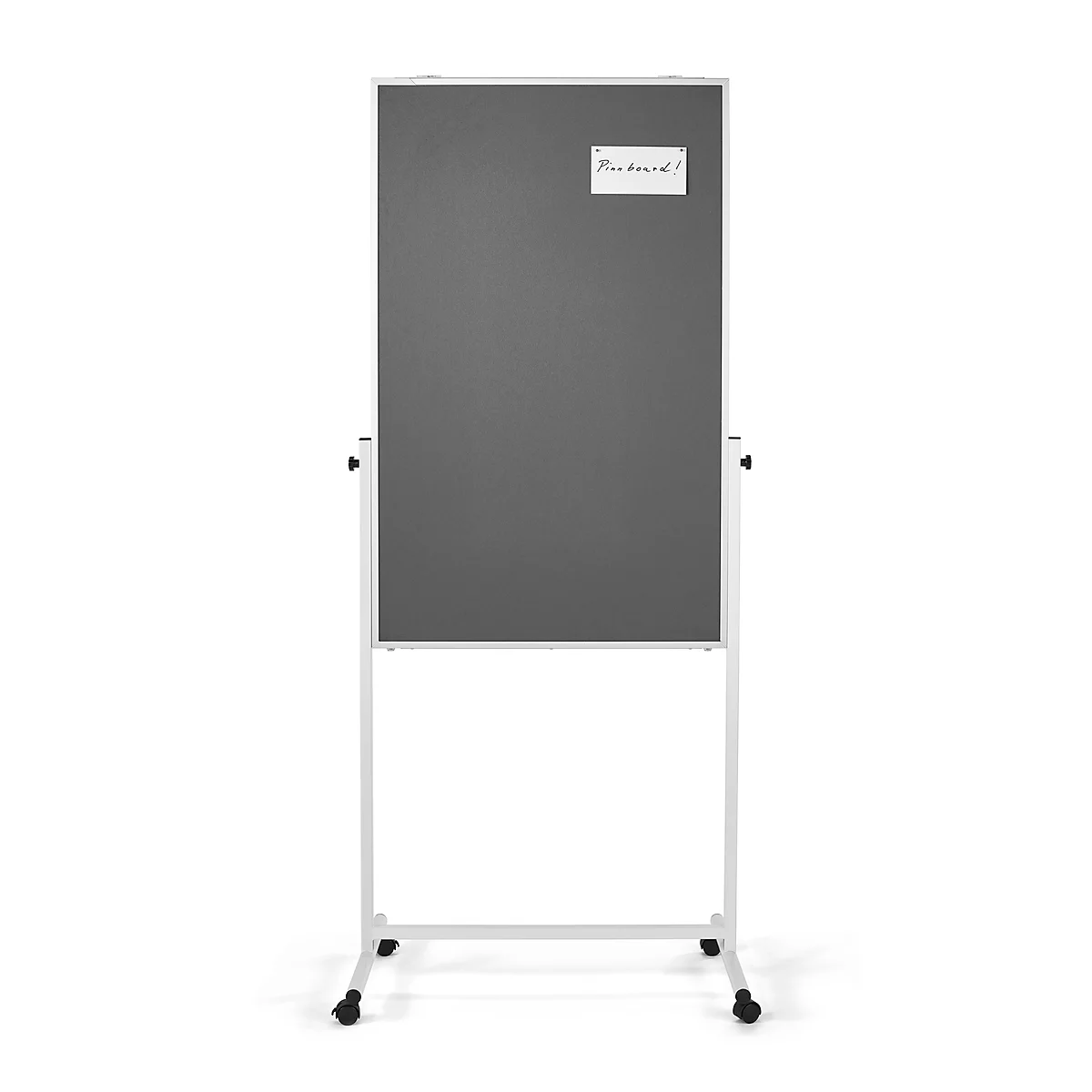 Magnetoplan Universalboard Filz, mobil, 3-in-1, B 750 x T 1200 mm, grau