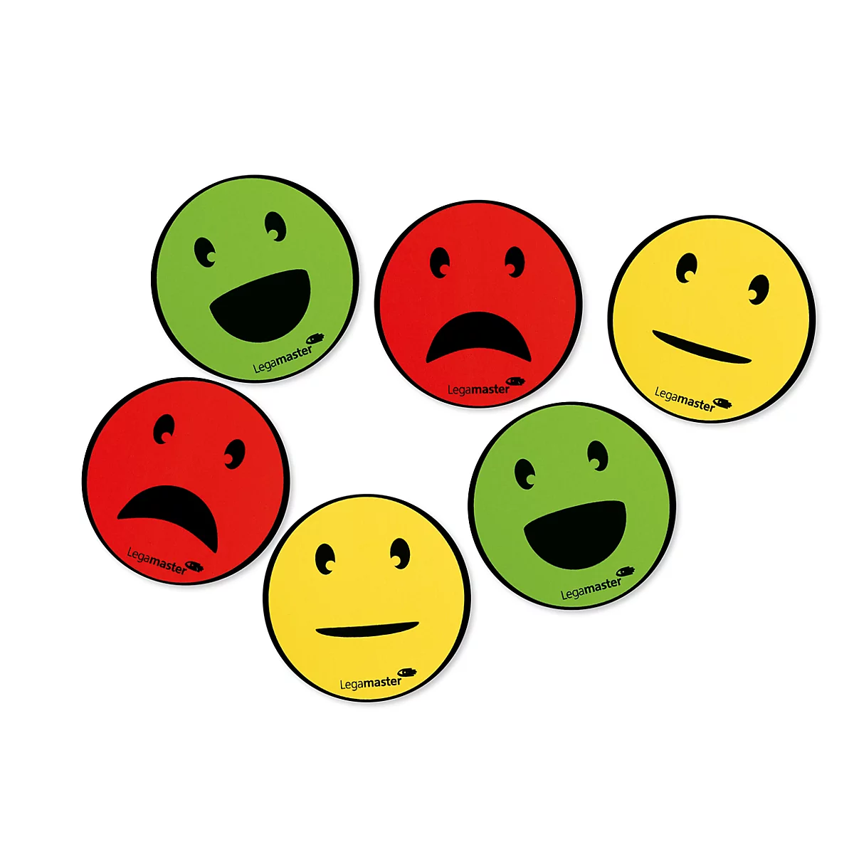 Magnetset Legamaster Emoticon, 6 Stück