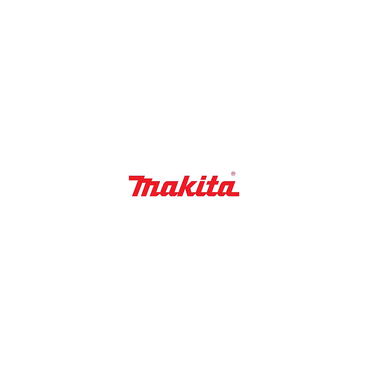 Das rote Markenlogo von Makita auf weißem Hintergrund.