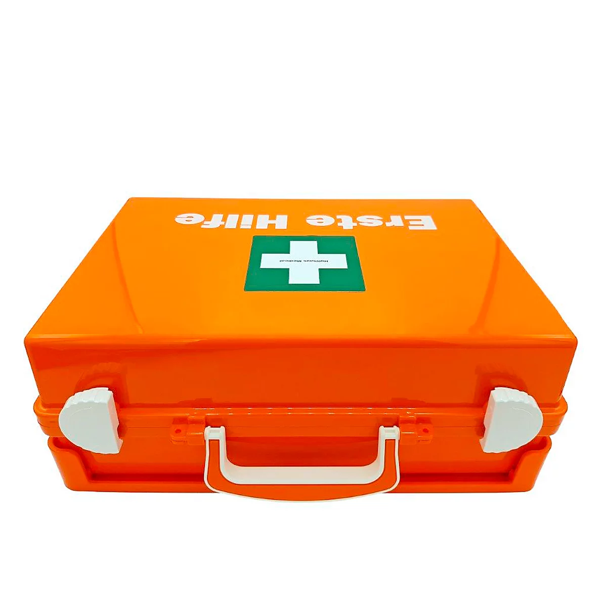 Mallette de premiers secours SAN, remplie avec DIN 13157 (étendue), L 310 x P 210 x H 130 mm, plastique ABS, orange