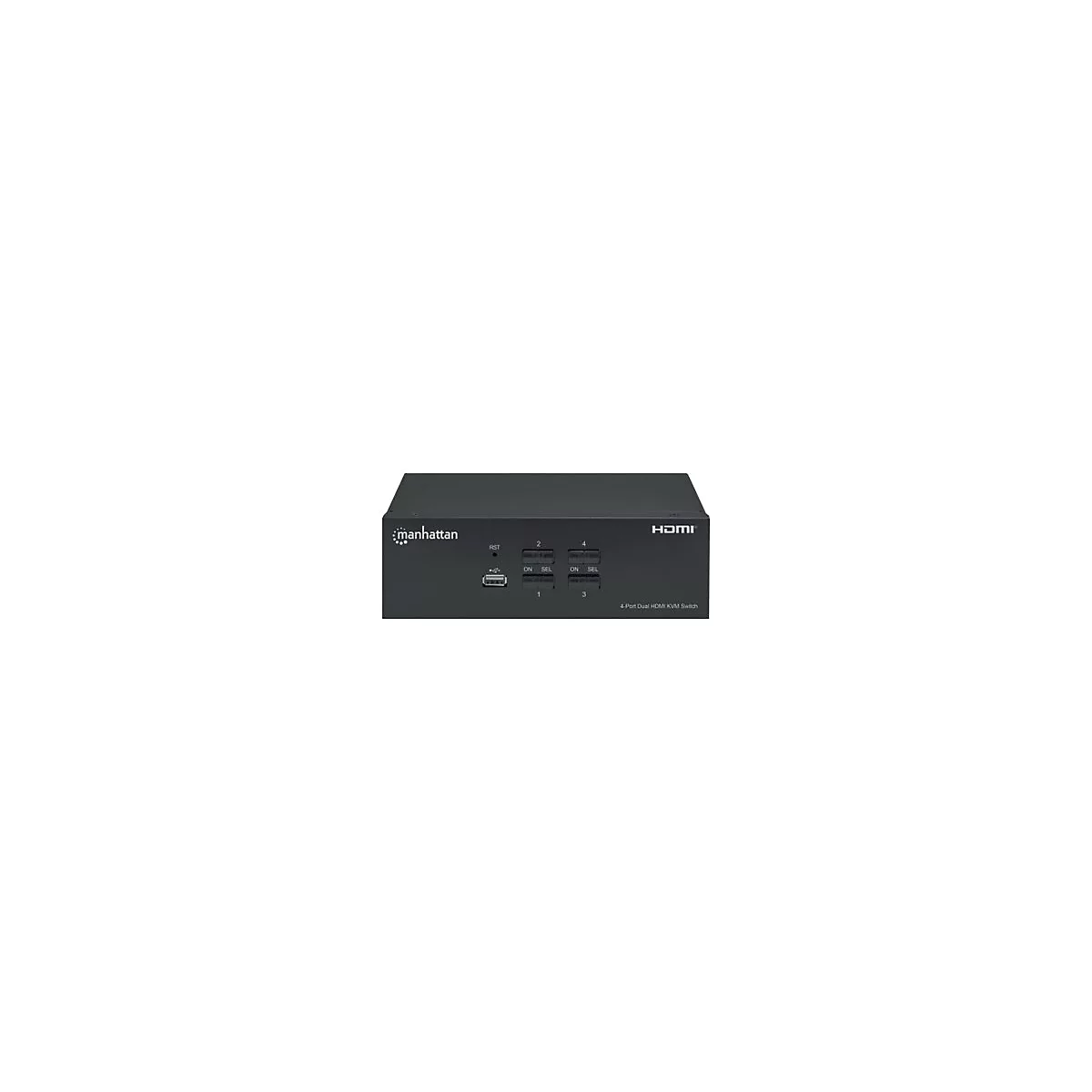 Manhattan 153539 - KVM-/Audio-/USB-Switch - 4 Anschlüsse