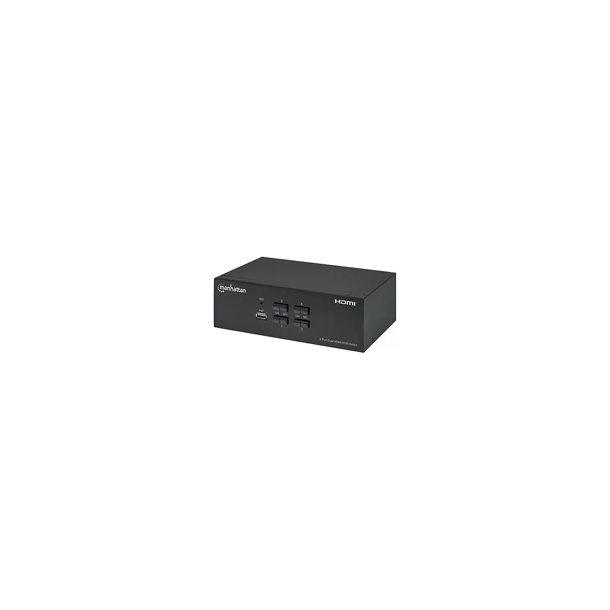 Manhattan 153539 - KVM-/Audio-/USB-Switch - 4 Anschlüsse