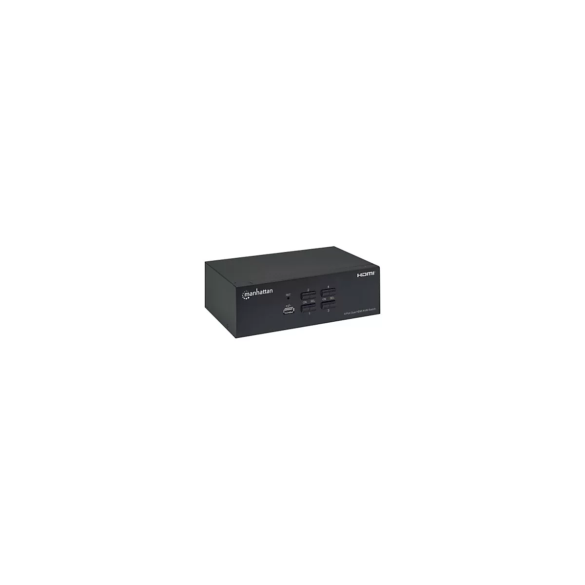 Manhattan 153539 - KVM-/Audio-/USB-Switch - 4 Anschlüsse