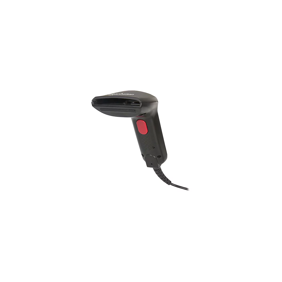 Manhattan Contact CCD Handheld Barcode Scanner, USB, 60mm Scan Width, Cable 152cm, Max Ambient Light 5,000 lux (sunlight), Black, Three Year Warranty, Box - Barcode-Scanner