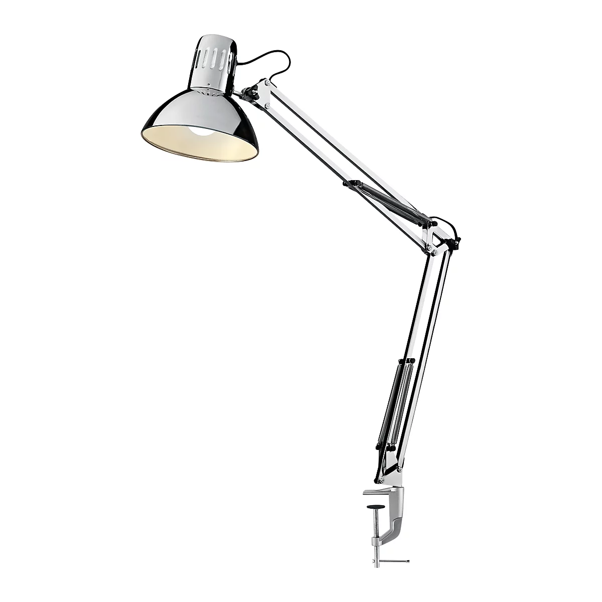 Manhattan LED tafellamp, architectenlamp, 400 lumen, levensduur 20.000 uur, chroomkleurig.
