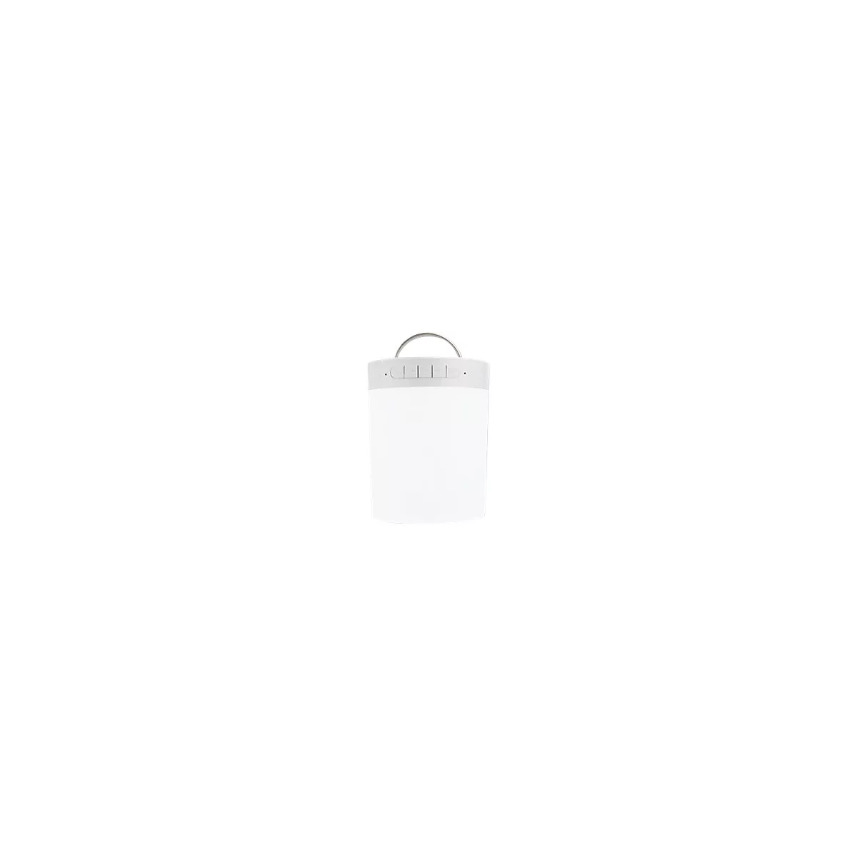 Manhattan Sound Science Bluetooth Speaker (Clearance Pricing), 5 hour Playback time, Range 10m, microSD card reader (32GB), Aux 3.5mm connector, Output 3W, USB-A charging cable included, 1200mAH battery, Bluetooth v5, Built-in hanger, White, 3 Yea...