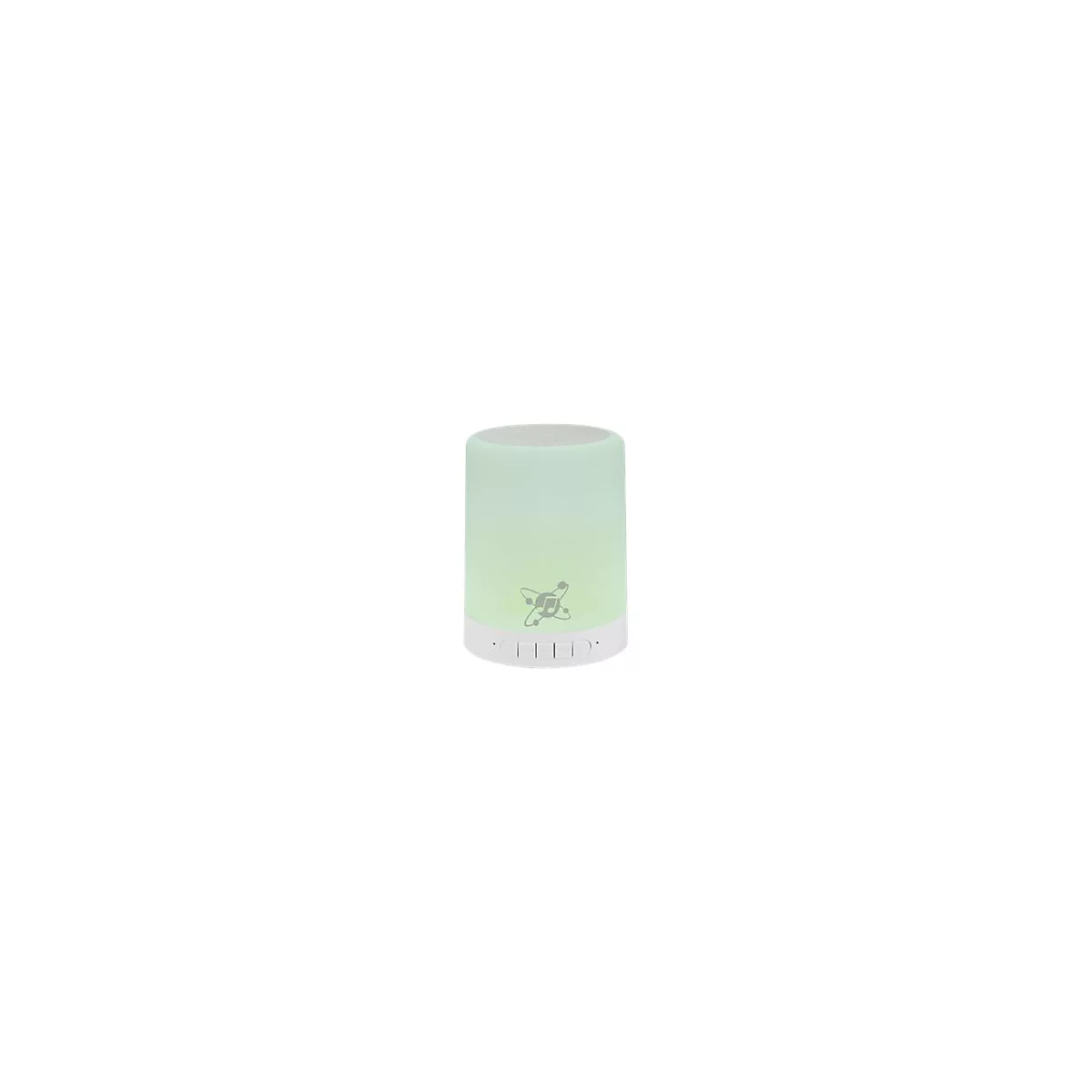 Manhattan Sound Science Bluetooth Speaker (Clearance Pricing), 5 hour Playback time, Range 10m, microSD card reader (32GB), Aux 3.5mm connector, Output 3W, USB-A charging cable included, 1200mAH battery, Bluetooth v5, Built-in hanger, White, 3 Yea...