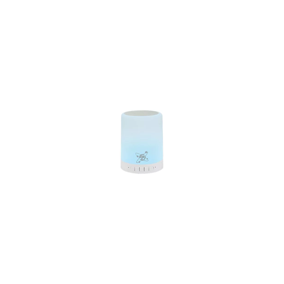 Manhattan Sound Science Bluetooth Speaker (Clearance Pricing), 5 hour Playback time, Range 10m, microSD card reader (32GB), Aux 3.5mm connector, Output 3W, USB-A charging cable included, 1200mAH battery, Bluetooth v5, Built-in hanger, White, 3 Yea...