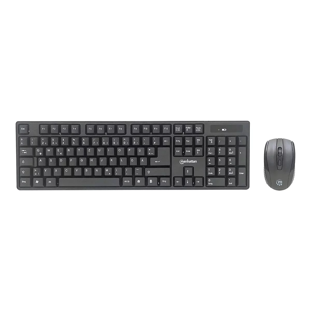 Manhattan - Tastatur-und-Maus-Set - kabellos - 2.4 GHz - QWERTZ - Deutsch