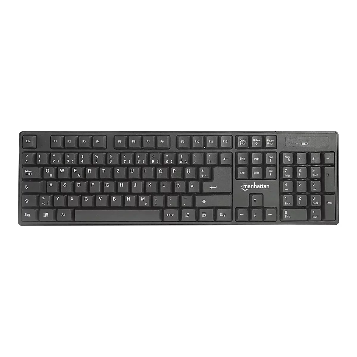 Manhattan - Tastatur-und-Maus-Set - kabellos - 2.4 GHz - QWERTZ - Deutsch