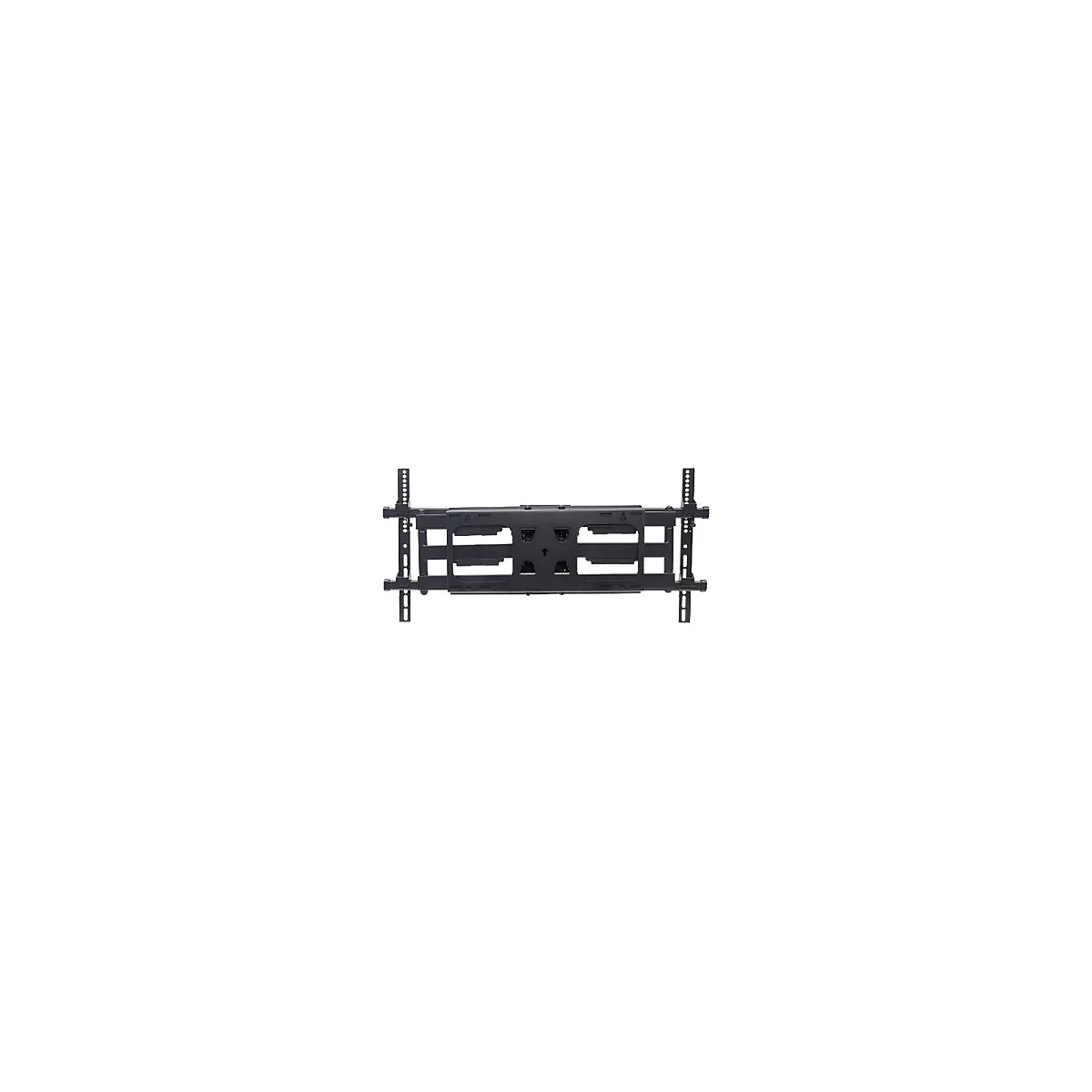 Manhattan TV & Monitor Mount, Wall, Full Motion, 1 screen, Screen Sizes: 37-75', Black, VESA 200x200 to 800x400mm, Max 75kg, LFD, Tilt & Swivel with 3 Pivots, Lifetime Warranty - Klammer - für gekrümmter LCD-Fernseher - stabiler Stahl - Schwarz - ...