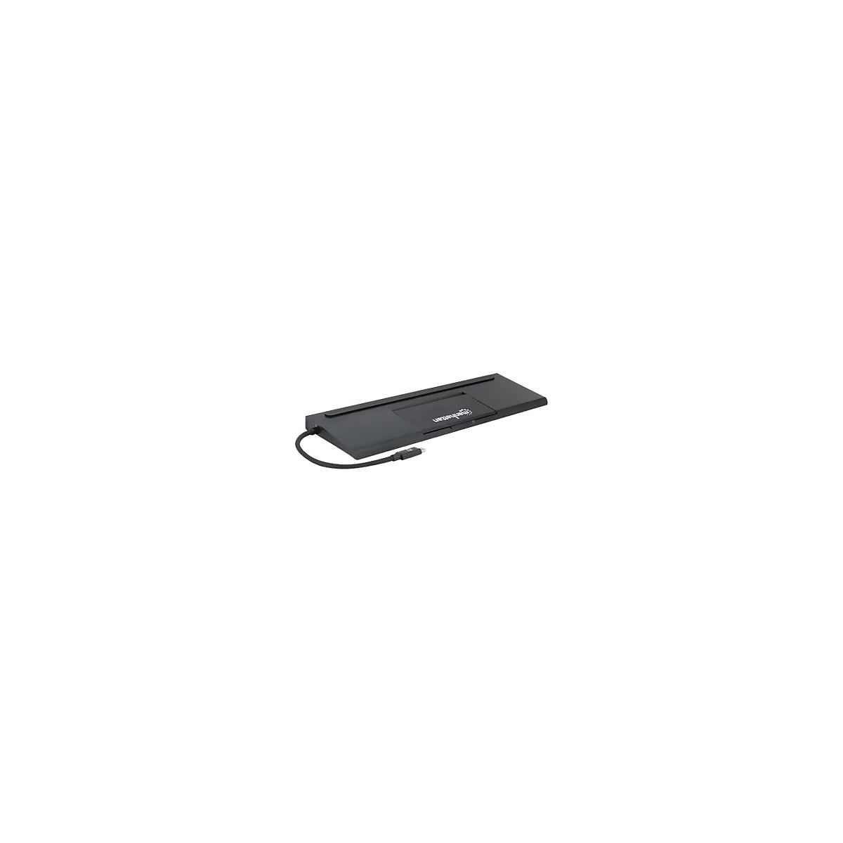 Manhattan USB-C Dock/Hub with Card Reader and MST, Ports (x9): Audio 3.5mm, DisplayPort, Ethernet, HDMI, USB-A (x3), USB-C and VGA, With Power Delivery (100W) to USB-C Port (Note add USB-C wall charger and USB-C cable needed),All Ports can be used...