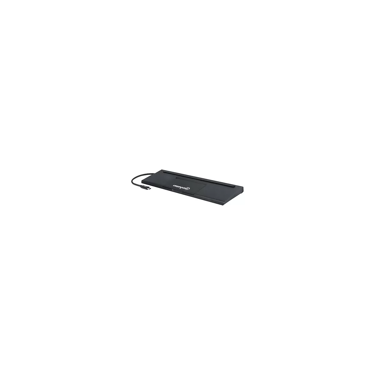 Manhattan USB-C Dock/Hub with Card Reader and MST, Ports (x9): Audio 3.5mm, DisplayPort, Ethernet, HDMI, USB-A (x3), USB-C and VGA, With Power Delivery (100W) to USB-C Port (Note add USB-C wall charger and USB-C cable needed),All Ports can be used...