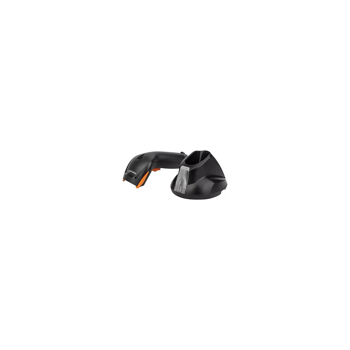 Manhattan Wireless 2D Handheld Barcode Scanner, 250mm Scan Depth, up to 80m effective range (line of sight), Max Ambient Light 100,000 lux (sunlight), Black, Three Year Warranty, Box - Barcode-Scanner