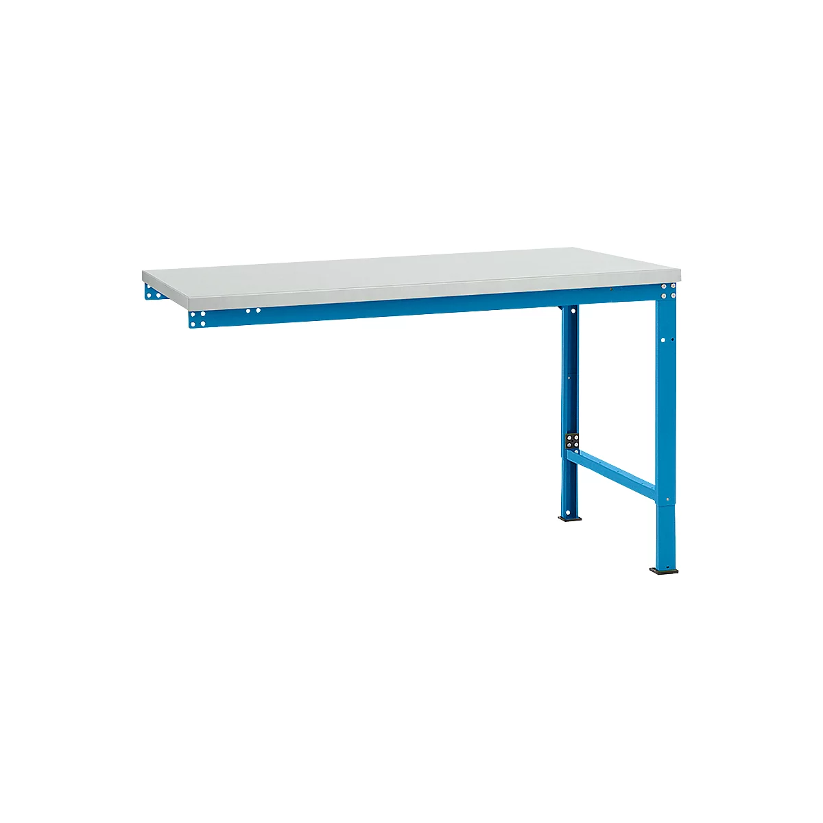 Manuflex aanbouwtafel UNIVERSAL Speciaal, tafelblad kunststof, 1500 x 1000, lichtblauw