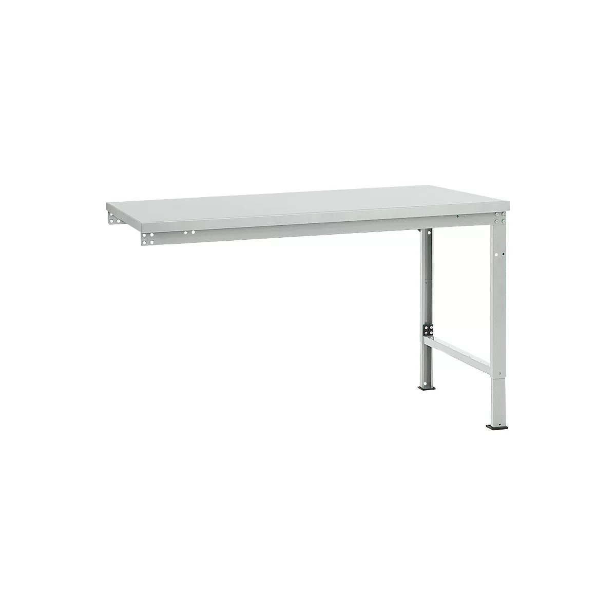 Manuflex aanbouwtafel UNIVERSAL Speciaal, tafelblad kunststof, 1500 x 1000, lichtgrijs