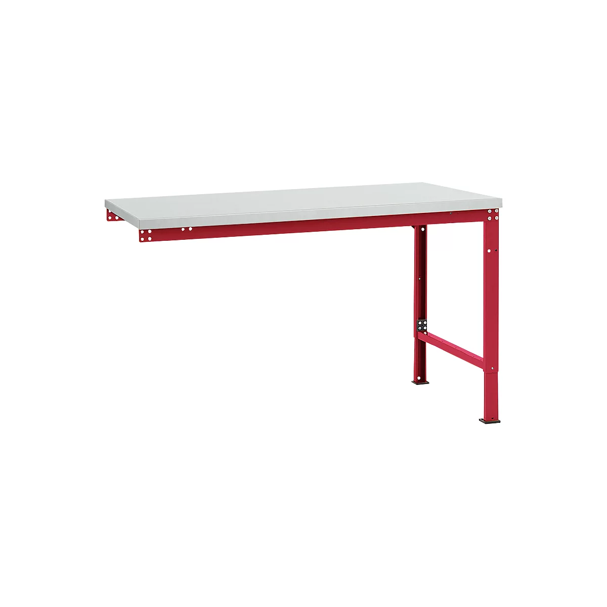 Manuflex aanbouwtafel UNIVERSAL Speciaal, tafelblad kunststof, 1500 x 1000, robijnrood
